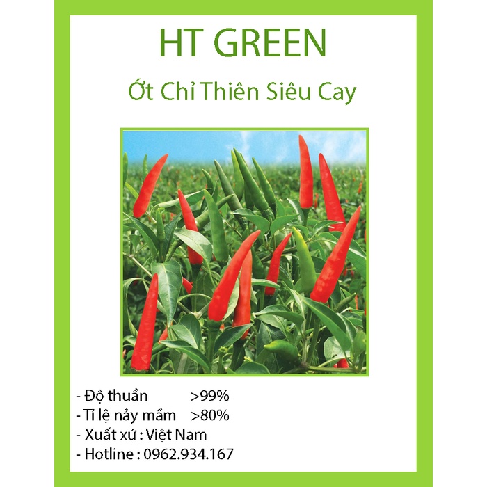 Hạt Giống Ớt Chỉ Thiên Siêu Cay