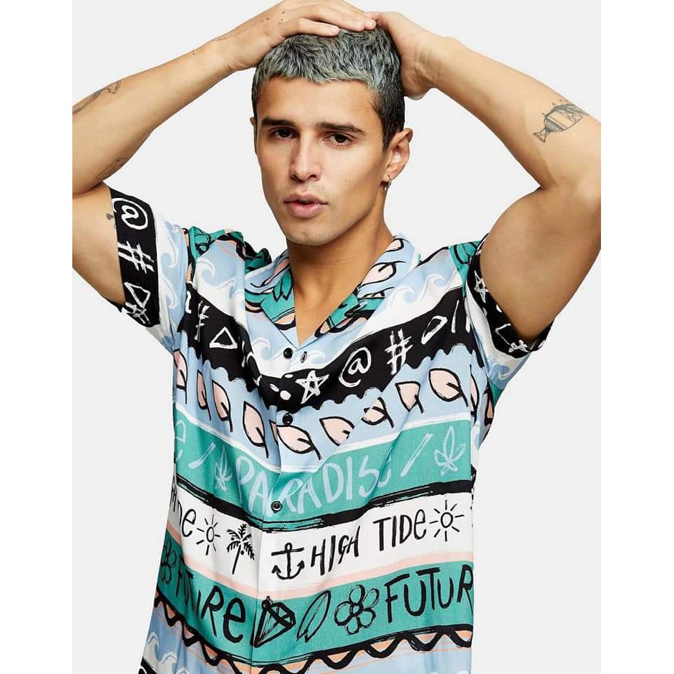 Áo sơ mi lụa cao cấp Brook N Kepler phong cách tươi trẻ, phóng khoáng 3349