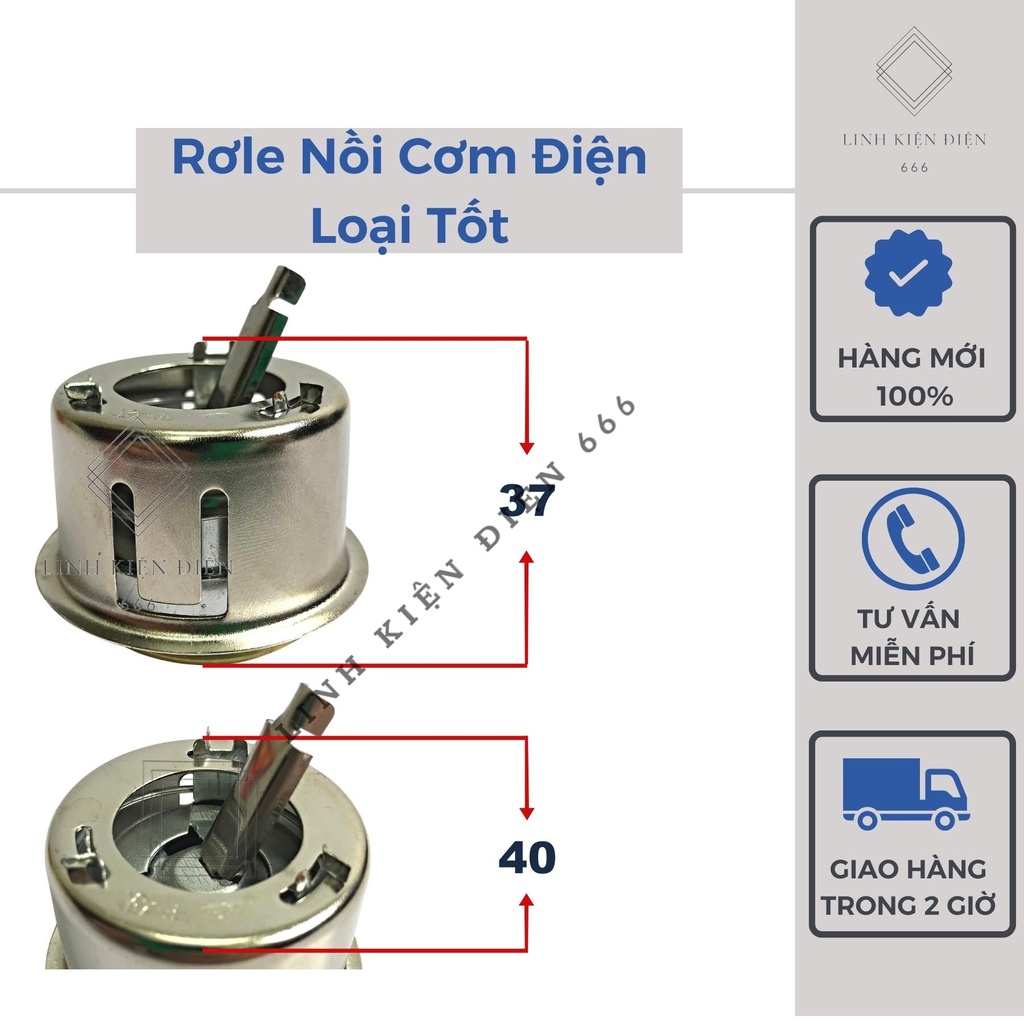 Rơ Le Nhiệt Nồi Cơm Điện Cảm Biến Nhiệt Độ Nồi Cơm Điện Role RLNCX-D