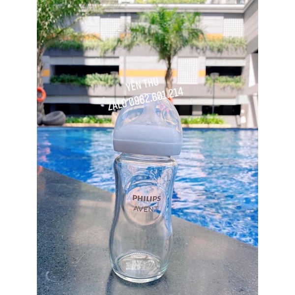 Bình Avent thuỷ tinh 120ml&240ml mẫu mới 2021