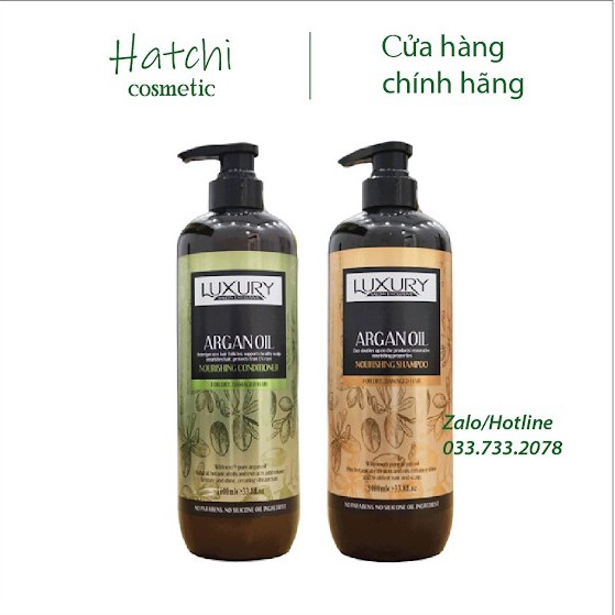 Dầu Gội Dầu Xả Tinh Chất Luxury Argan Oil 500ml-1000ml