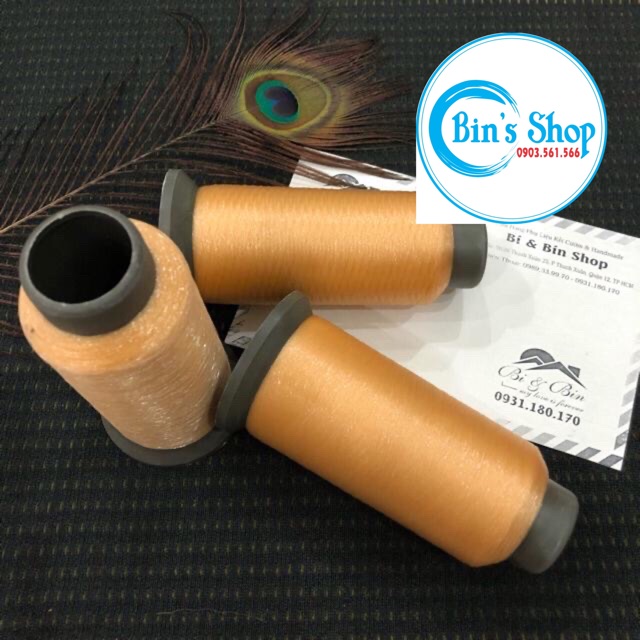 Chỉ Tàn Hình - Chỉ Cước Màu Kết Cườm, May Ren Lưới Áo Cưới