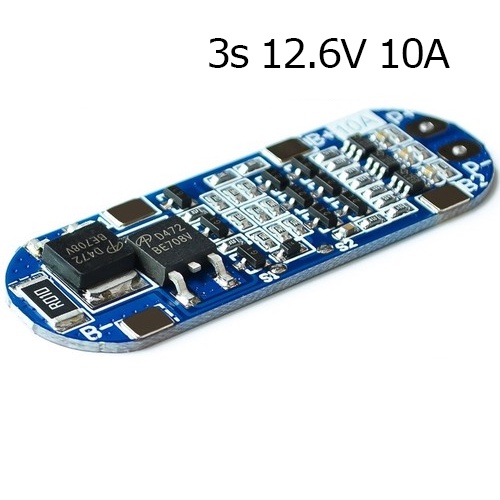 Mạch 3S 10A bảo vệ pin cell 18650