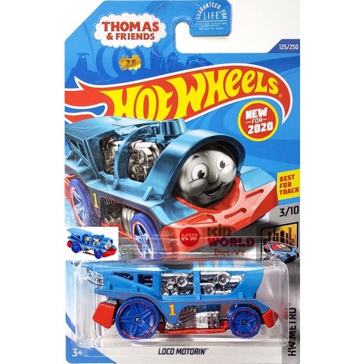 Xe mô hình Hot Wheels basic Thomas Loco Motorin' GHB65, 40K.