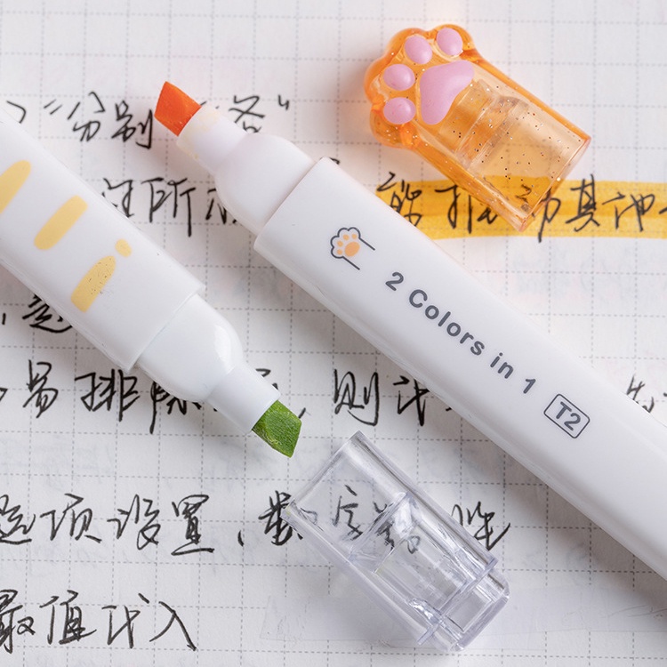 Set 6 Bút Dạ Quang 12 Màu Dễ Thương