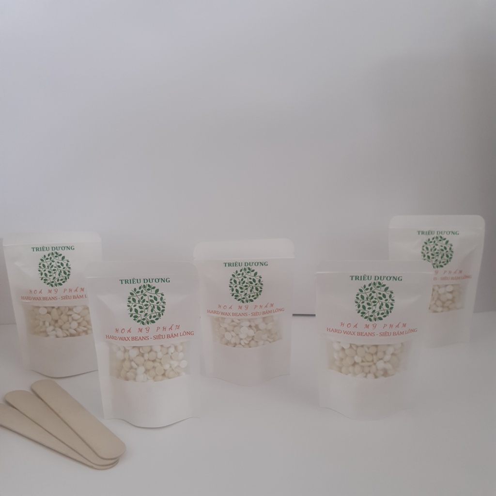 Sáp wax cao cấp siêu bám lông bịch nhỏ 50gr Triêu Dương (Tặng kèm que lấy sáp + 1 viên nén mặt nạ giấy)