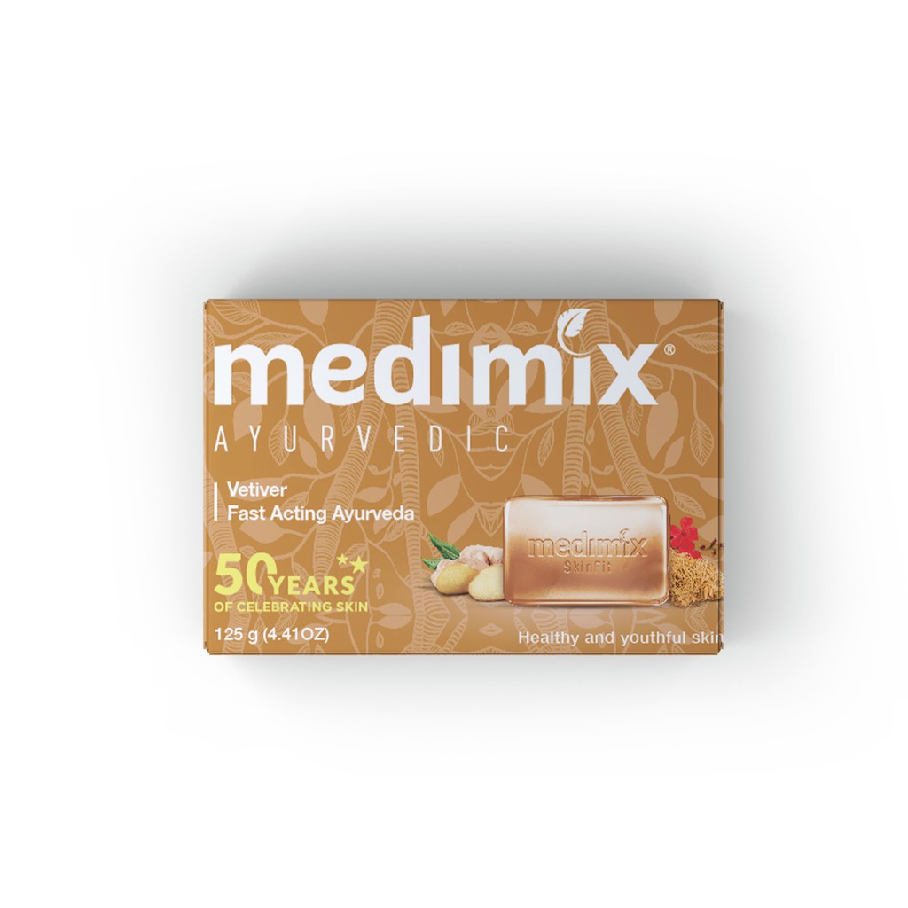 Combo Xà phòng Medimix 18 Loại Thảo Dược - Nghệ Và Dầu Argan - Đàn Hương - Kumkumadi Nghệ Tây - Cỏ Hương Bài 125g/bánh