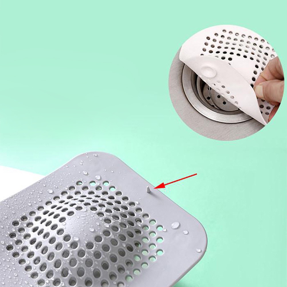 Nắp Silicone Chặn Tóc Chống Nghẹt Cống Nhà Tắm / Nhà Bếp Khử Mùi Tiện Dụng