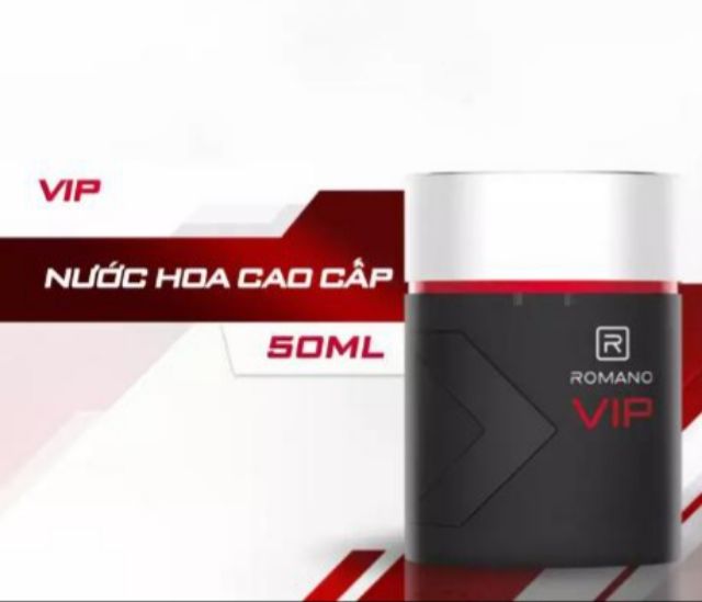 ROMANO VIP_ NƯỚC HOA VIP 50ML MÙI HƯƠNG NAM TÍNH THẾ HỆ MỚI.