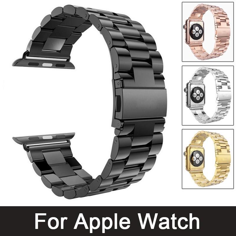 Dây đeo inox cho đồng hồ thông minh Apple Watch 42mm 38mm màu đen