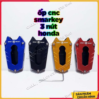 🏆 Ốp chìa khoá CNC smart key loại 3 nút xe honda SH, SH mode, PCX - tặng lục giác (giá 1 chiếc) MẪU V2 🏆