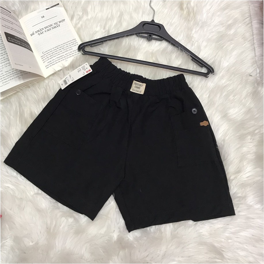 Quần đùi mặc nhà nữ trơn Kanimi, quần short thun kaki dáng rộng cạp chun mặc nhà siêu mềm mát | BigBuy360 - bigbuy360.vn