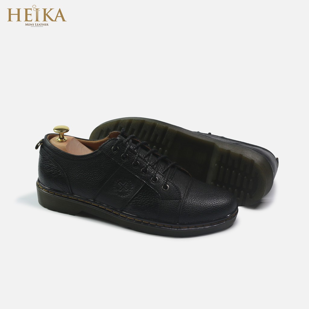 [Tặng kèm lót giày] Giày đốc nam cổ ngắn da bò thật cao cấp HEIKA | BigBuy360 - bigbuy360.vn