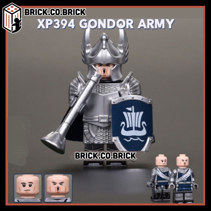 Lính trung cổ Đội bảo vệ Pike Guard của hiệp sĩ Đồ chơi lắp ráp xếp hình minifig KT1051