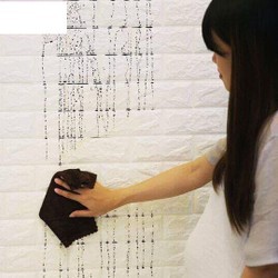 xốp dán tường 3d vân gạch kích thước 70*77cm | BigBuy360 - bigbuy360.vn