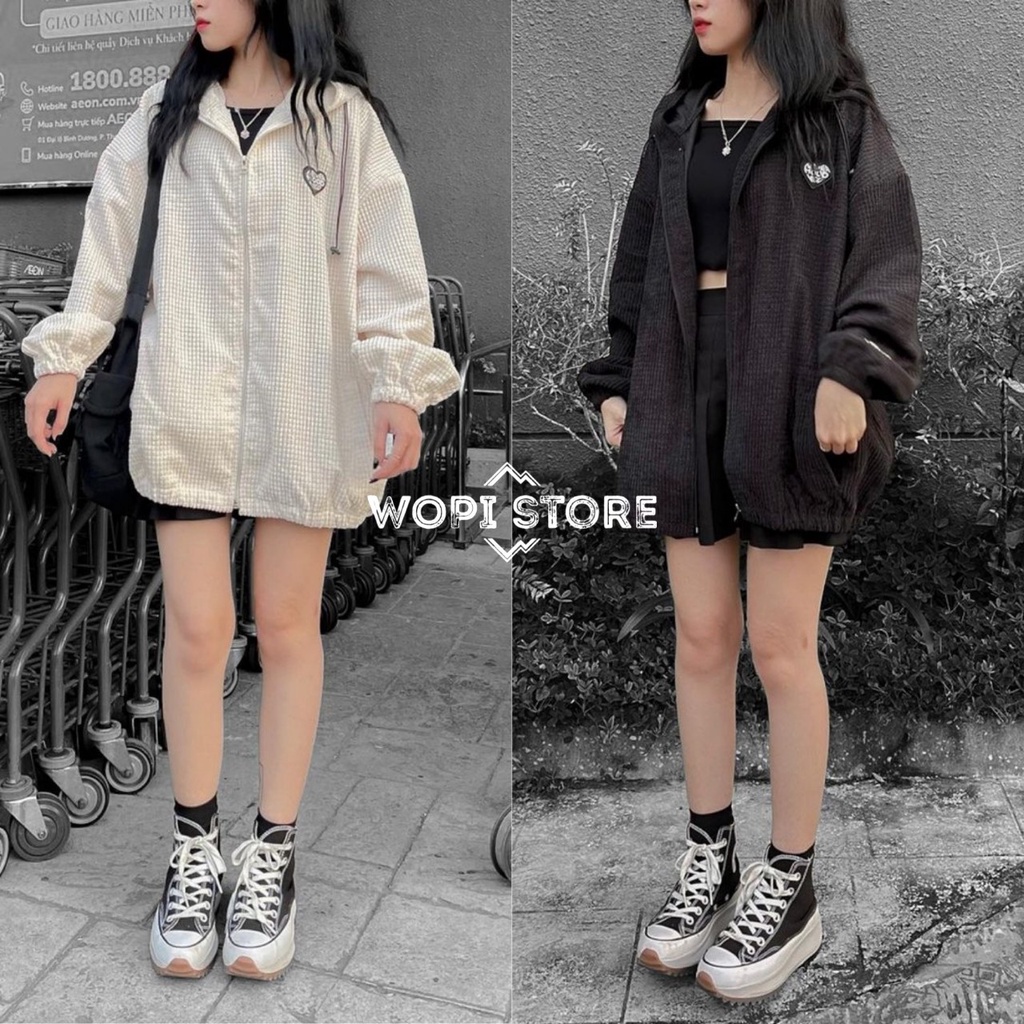 Áo Khoác Dây Kéo VIGO Jacket Vải Nhung Nổi Form Rộng Ulzzang Unisex