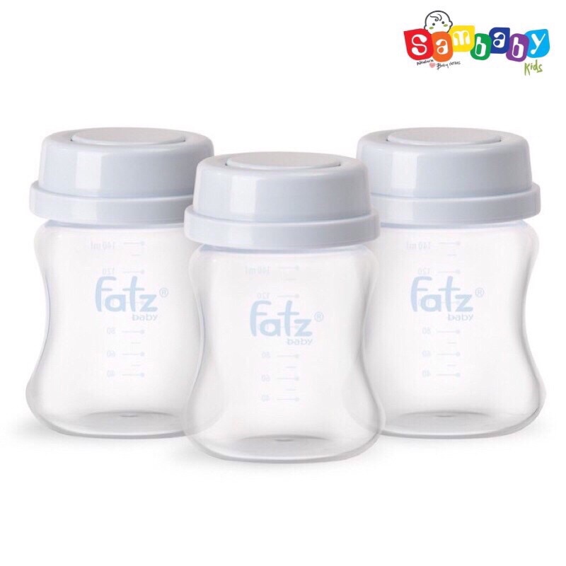 Set 3 Bình Trữ Sữa 140ml Store 2 Fatz Baby FB0140VN