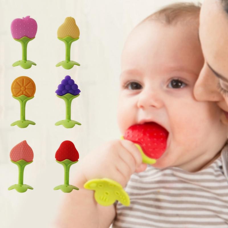 Găng tay mọc răng mới Silicone Baby Điều dưỡng Teether Chăm sóc nha khoa Trẻ sơ sinh Bền trẻ mút ngón tay Thumb Teether