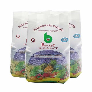 Phân bón Better NPK tím 16-12-8-11+TE  1kg/gói và 5kg/gói