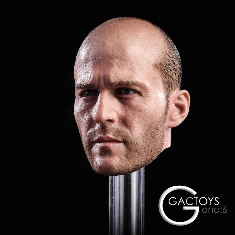 Mô hình đầu nam Jason Statham Head Male Frank Martin Phim Người Vận Chuyển tỉ lệ 1/6 - Chính hãng Gactoys