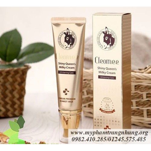 [Giá Sỉ] KEM DƯỠNG TINH CHẤT SỮA LỪA BAN NGÀY CLEOMEE SHINY QUEEN’S MILKY CREAM