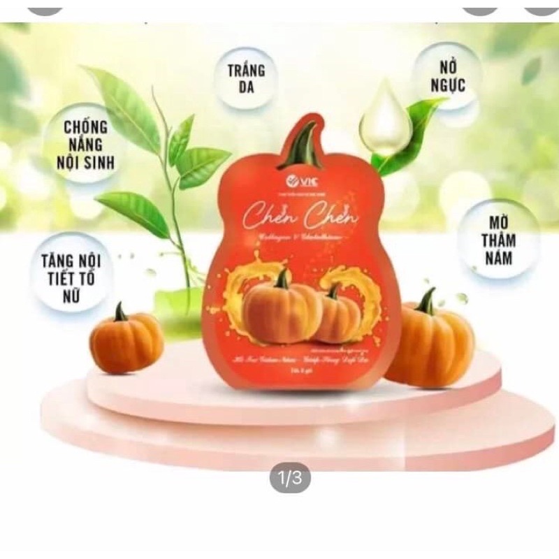 Thạch bí đỏ Chen Chen Vic - Chống nắng, mờ nám , trắng da, cân bằng nội tiết tố