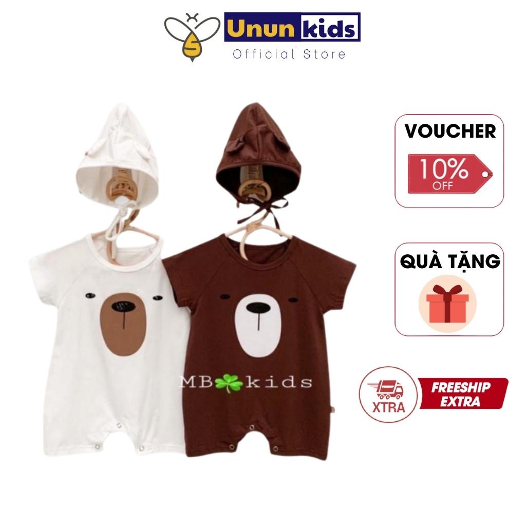 Body Đùi Cho Bé, Bộ Body Cho Bé Gái, Bé Trai, Bodysuit Cho Bé Hình Gấu Đáng Yêu Chất Cotton Mềm Mịn - UNUN KIDS - BS019