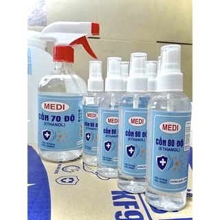 Cồn y tế diệt khuẩn Ethanol chai xịt 500ml Sả chanh 70 độ và 90 độ