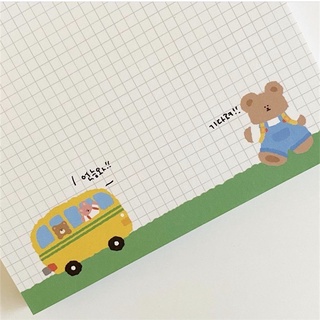 Giấy Note 💕 Tập giấy note gấu xinh A5 phong cách hàn quốc