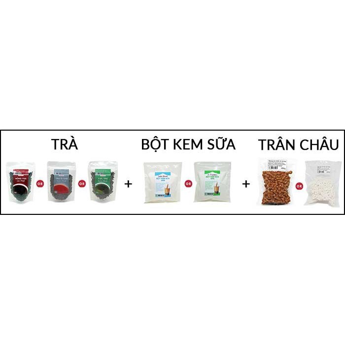 Trà đen, Hồng trà_Nguyên liệu pha trà sữa, trà chanh_Gói 500gr_Sản xuất theo công nghệ trà Đài Loan