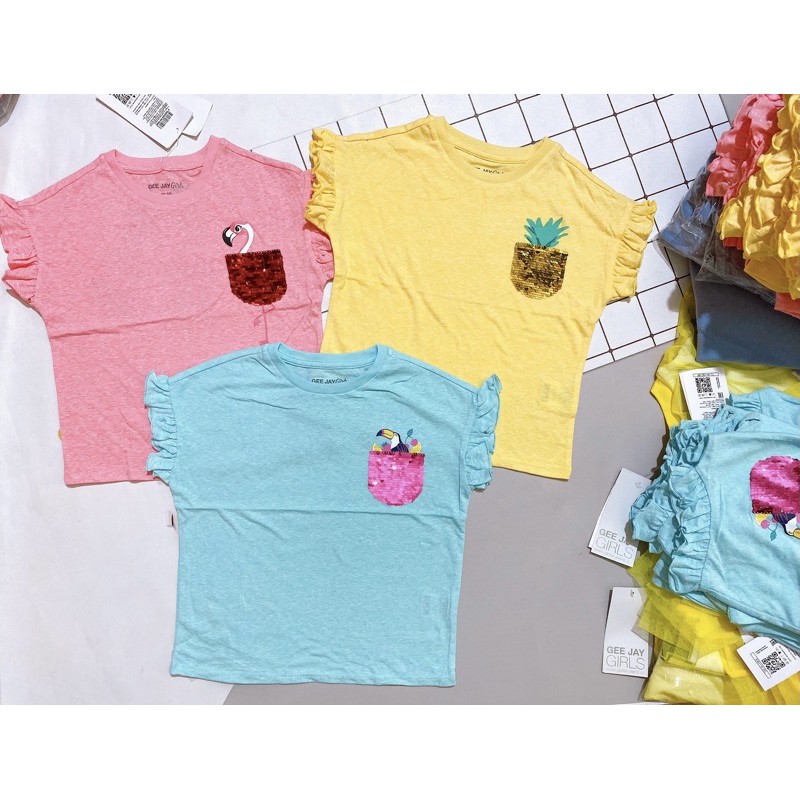Áo Bé Gái kimsa lật Hàng Xuất xịn ( size 12-14t)