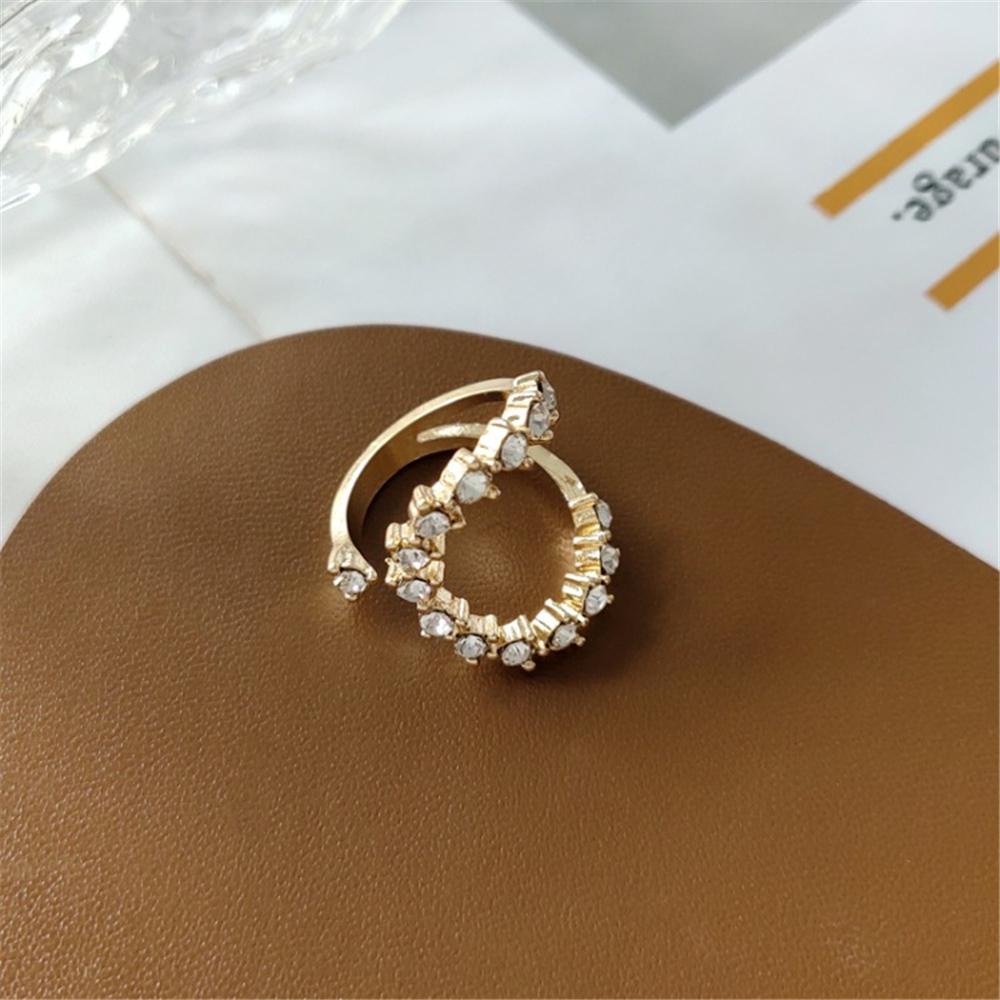 EUTUS Nhẫn Đính Hạt Giả Ngọc Trai