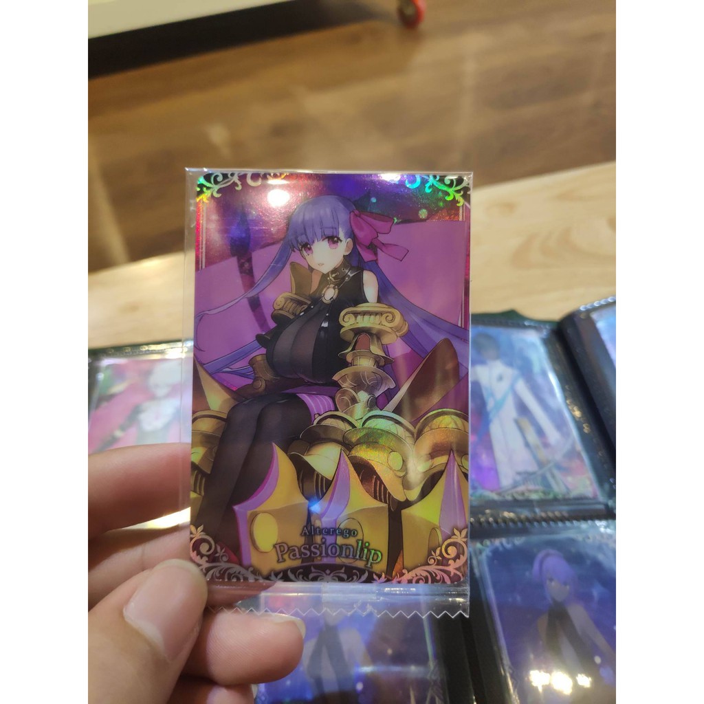 Thẻ bài sưu tầm bánh xốp Fate Grand Order FGO Passsionlip SP - Super Rare - Tặng bọc bài nhựa bảo quản