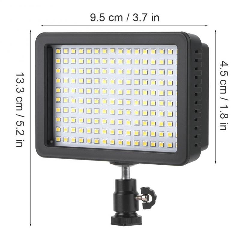 Đèn Hỗ Trợ Chiếu Sáng Cho Máy Ảnh Kĩ Thuật Số 160 Led 5600k Cri85 +