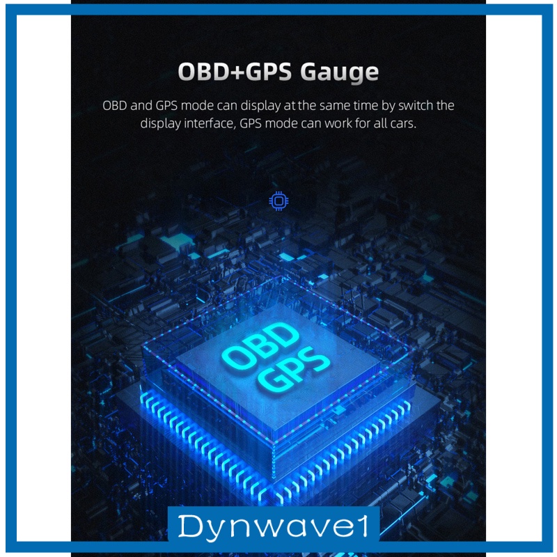 [DYNWAVE1] Car Head Up Display GPS OBD2 OBD Driving Computer Voltmeter LCD Screen