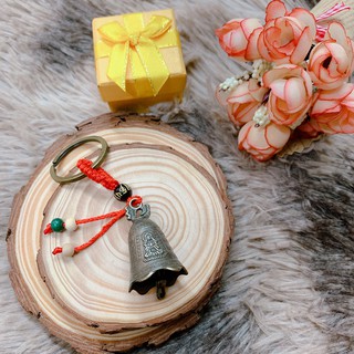 Móc khóa chuông Phật khắc chú đại bi và bát quái cực đẹp