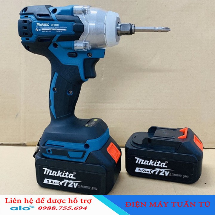 Máy siết bulong bằng 72V kèm chức năng khoan, bắt vít siêu khỏe