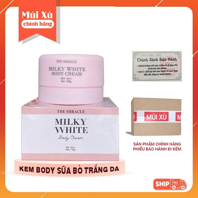 [ Free Ship ] Kem body Trắng Da Sữa Bò Múi Xù Gorgeous