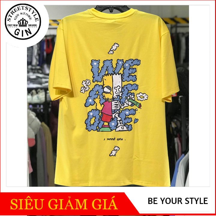 Áo thun cậu bé simpson vàng - Gin store