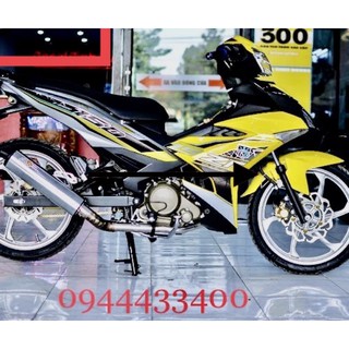 Tem rời exciter 150 Y15ZR bạc vàng