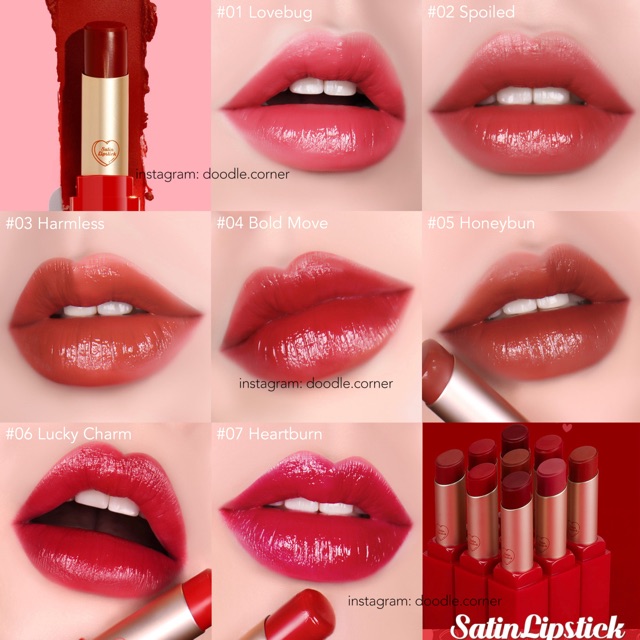 Son thỏi lì có dưỡng CandyLab Satin Lipstick Love In Spring Edition phiên bản giới hạn (Có Sẵn)