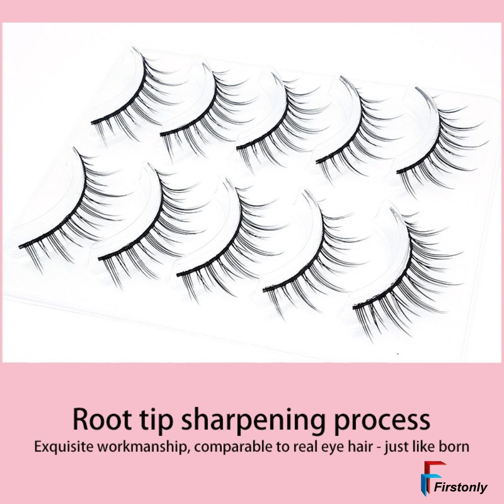 Cặp lông mi giả trong suốt tự nhiên kiểu dáng thời trang dễ thương dành cho nữ A01
