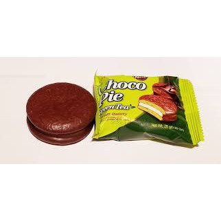 BÁNH CHOCOPIE TRÀ XANH LOTTE CHOCOPIE GREEN TEA 12 BÁNH HÀN QUỐC. mới về