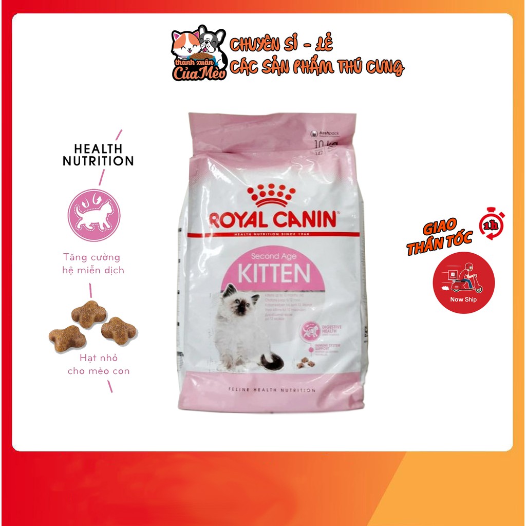 10KG ROYAL CANNIN KITTEN Thức Ăn Hạt Dành Cho Mèo Con