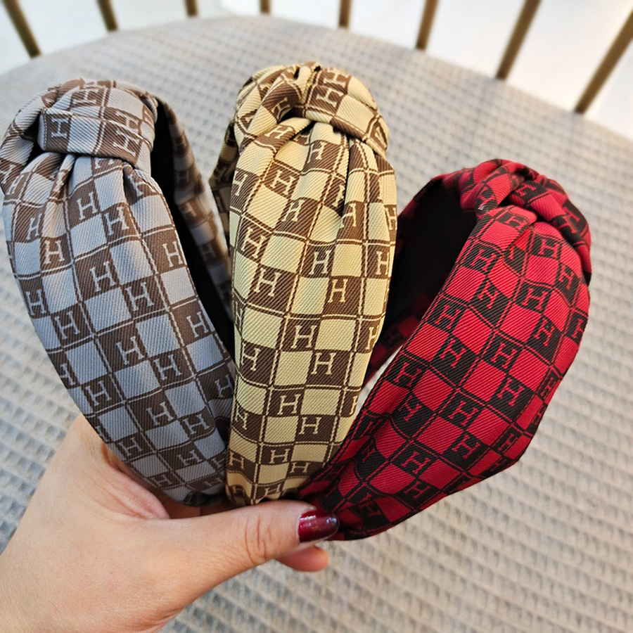 Băng Đô Cài Tóc Họa Tiết Chữ Thời Trang Cho Nữ