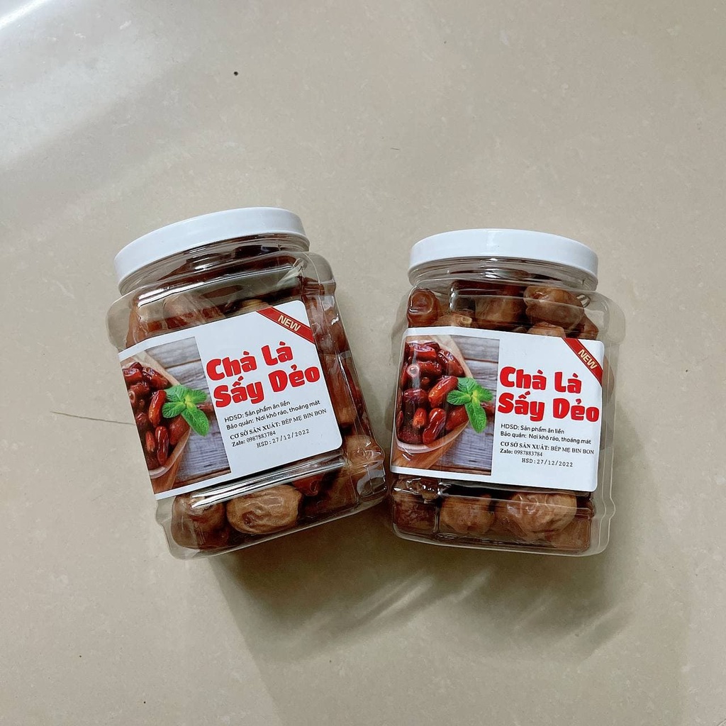 1kg chà là sấy dẻo dubai 2 hũ 500g