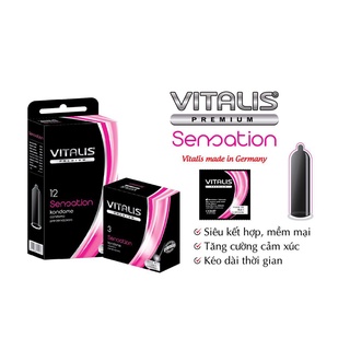 Bao cao su vitalis premium siêu mỏng - siêu dai chính hãng đức hộp 12 chiếc hot hot