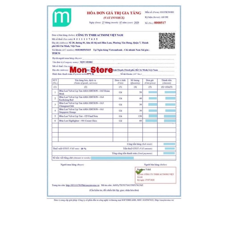 [CHÍNH HÃNG] [SẴN] Son kem lì Bbia Last Velvet Lip Tint Ver.5 màu 21 / 22 / 23 / 24 / 25 | Thế Giới Skin Care