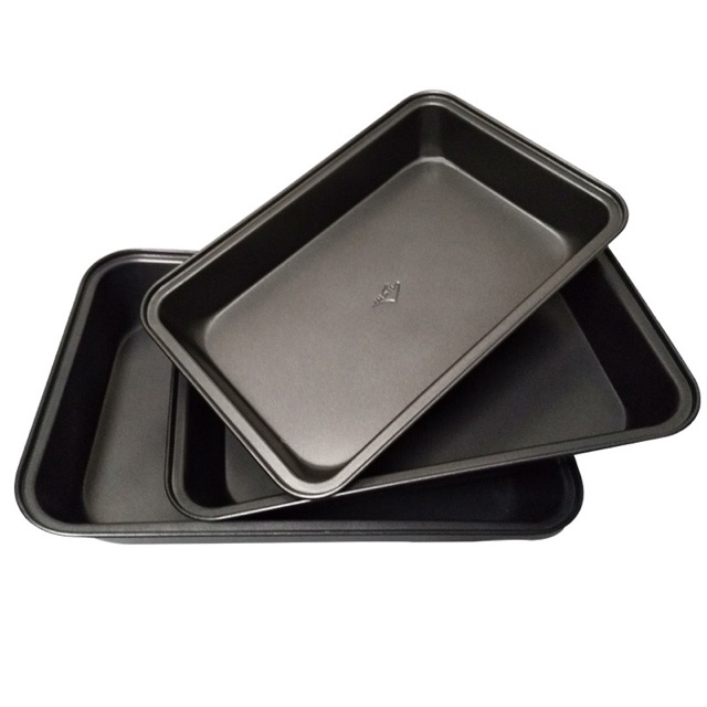 Khay chữ nhật chống dính thành cao