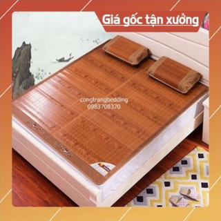 Chiếu trúc tăm vân gỗ mùa hè mát lạnh (m6x2m - m8x2m)